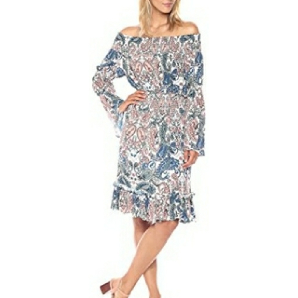 Woman's Ella Moon Off Shoulder Dress L NWT